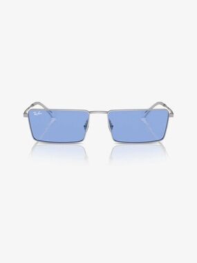 Baby blue Ray-Ban Silver Frame Sunglasses